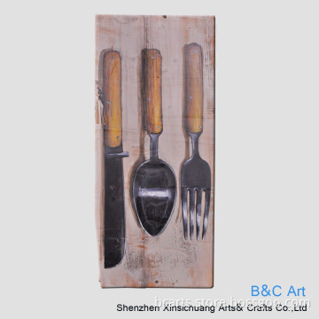 Custom modern wood easy oil painting pictures